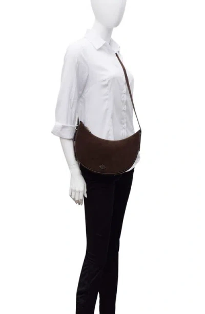 New Amsterdam Leatherworks Silas Leather Crossbody Bag In Brown