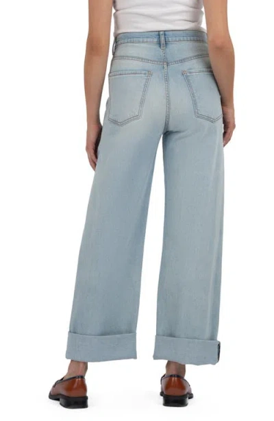 Kut From The Kloth Gwen High Waist Cufed Wide Leg Jeans