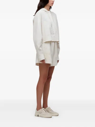 Osklen Embroidered Drawstring Shorts In White