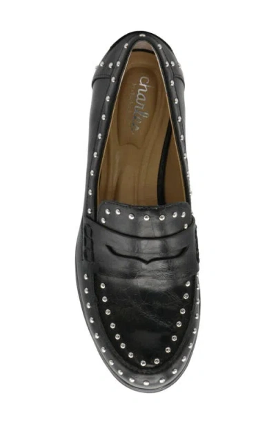 Charles By Charles David Basile Studded Penny Loafer In Black