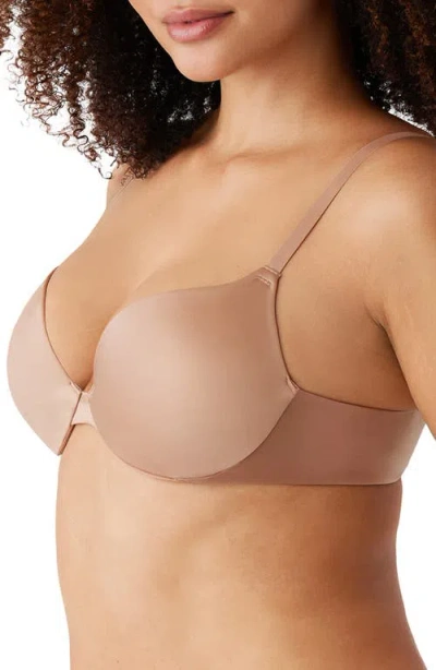 Wacoal Inner Sheen T-shirt Bra Womens Roebuck Seamless Adjustable Buu115 In Neutral