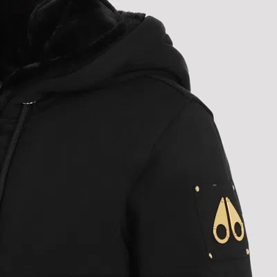 Moose Knuckles Moose Knuckes Madison Bunny Gold Jacket In Black
