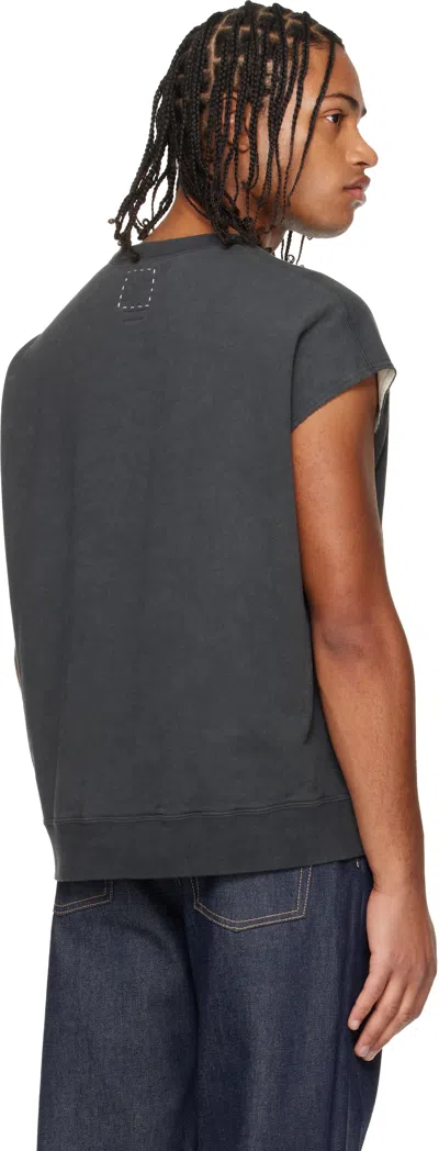 Visvim Black Mondo Dual Sweat S/l Dmgd Tank Top In Black