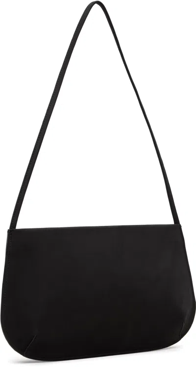 Fane Black Bra Minimalist Leather Shoulder Bag