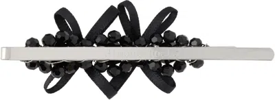 Simone Rocha Black Petite Bow Detail Flower Hair Clip In Multi