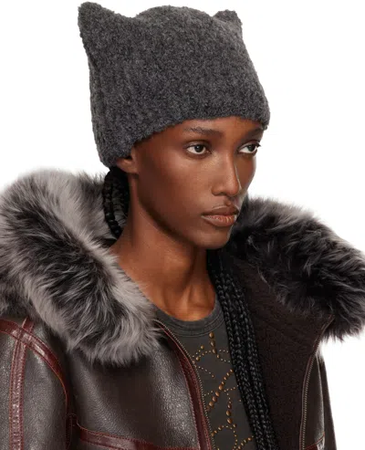 Knwls Gray Precious Beanie In Gray