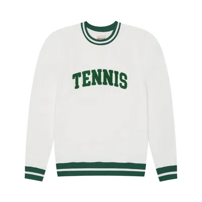 Ellsworth + Ivey Sweatshirt Collegiate Tennis In White