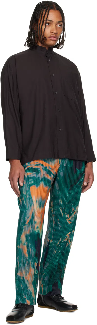 Issey Miyake Brown Streamline Shirt In Brown