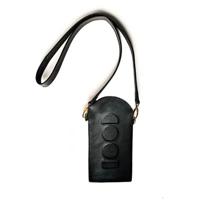 Cool Creative Women's Crossbody Phone Bag With Detachable Strap - Black In Black