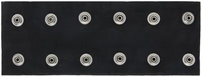 Rick Owens Drkshdw Concordians Strobe Neck Band Choker In Black