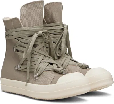 Rick Owens Drkshdw Gray Concordians Megalace Sneaks Sneakers In Gray