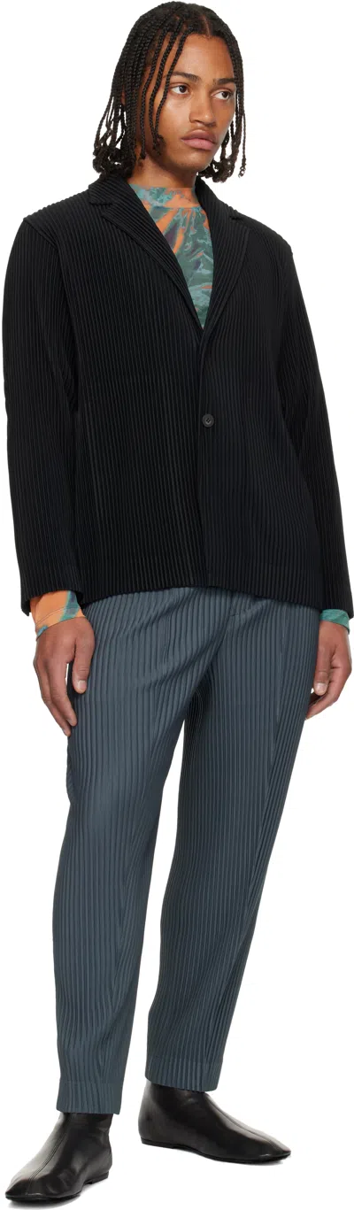 Issey Miyake Black Basics Blazer In Black