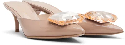 Gianvito Rossi Beige Jaipur 55 Heels In Pink