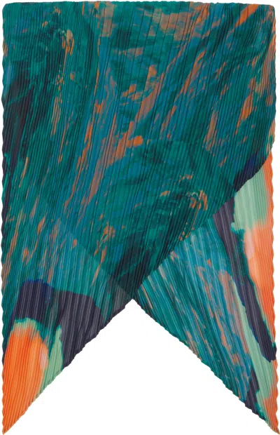 Issey Miyake Green Agate Scarf