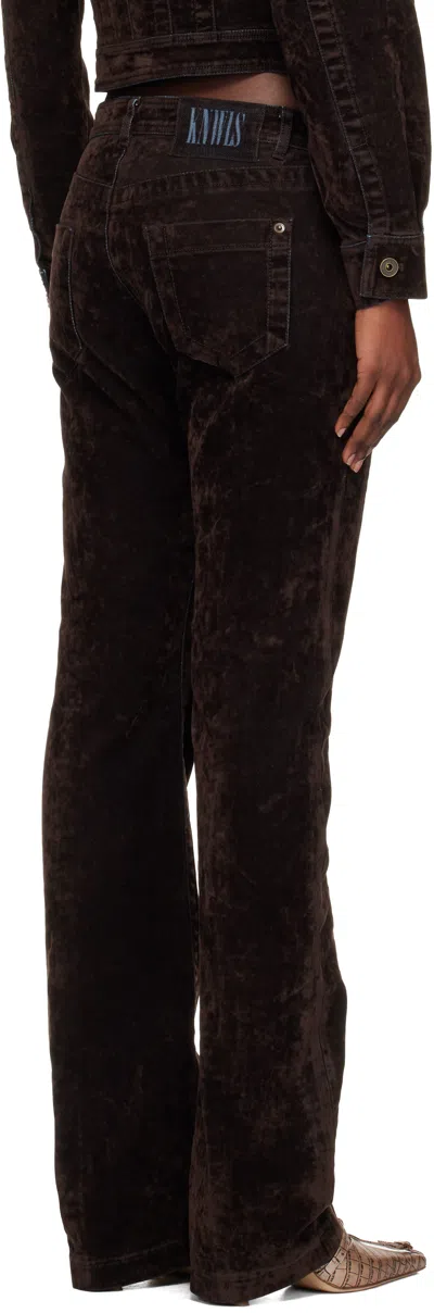 Knwls Belt Loop Jeans In Brown