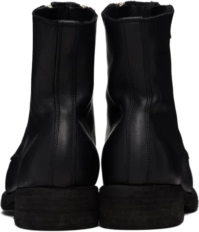 Guidi Black Horse Double Front Zip Boots In Black