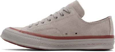 Visvim Skagway Lo Suede Sneaker In Gray