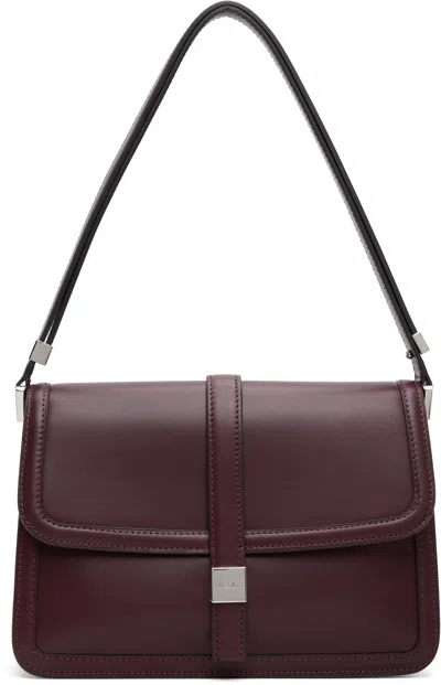 Max Mara Burgundy Bianca Bag In Purple