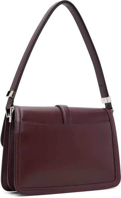 Max Mara Burgundy Bianca Bag In Purple