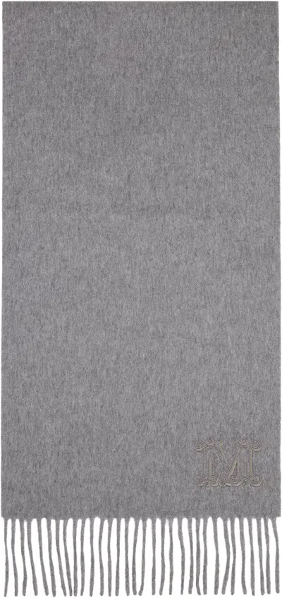Max Mara Gray Wsdalia Scarf In Gray