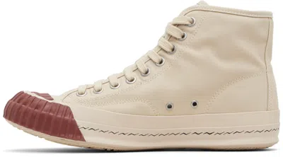Visvim Beige Skagway Hi Alta Sneakers In Nude