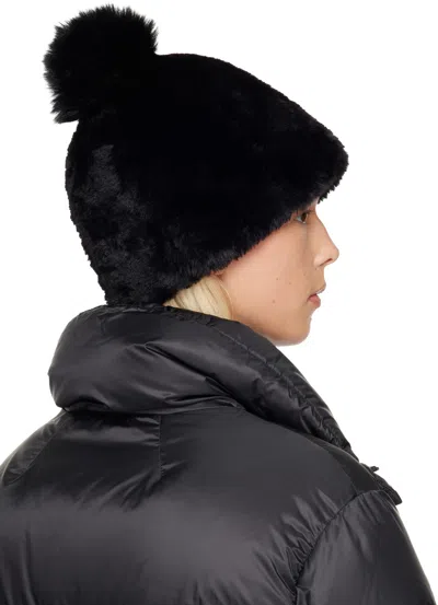 Max Mara Black Casta Beanie In Black