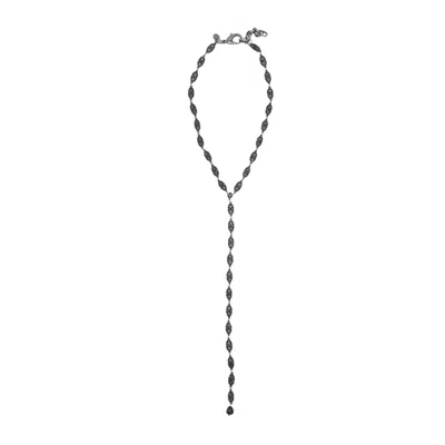 Sita Nevado Women's Tie Of Drops Necklace - Black In Black