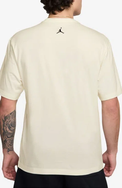 Jordan Holiday Cotton Graphic T-shirt In Neutral
