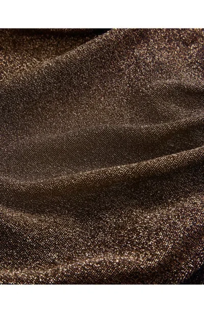 Veronica Beard Mylie Sleeveless Top In Antique Gold Lurex In Brown