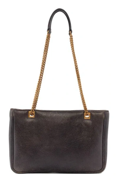 Valentino Garavani Small Viva Superstar Genuine Shearling Trim Tote In Brown