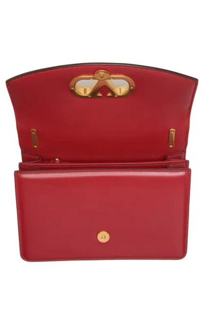 Valentino Garavani Garavani Vain Small Shoulder Bag In Shiny Calfskin Woman Rosso Valentino Uni