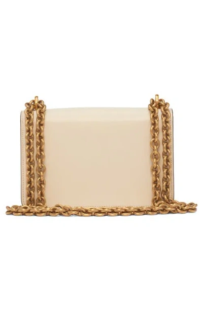 Valentino Leather Vlogo Signature Shoulder Bag In Neutral