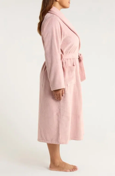 Nordstrom Shawl Collar Plush Robe In Pink