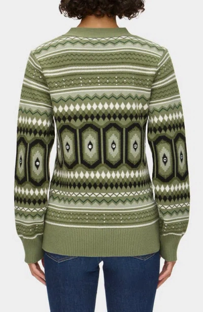 Aligne Christine V-neck Cardigan Sweater In Green