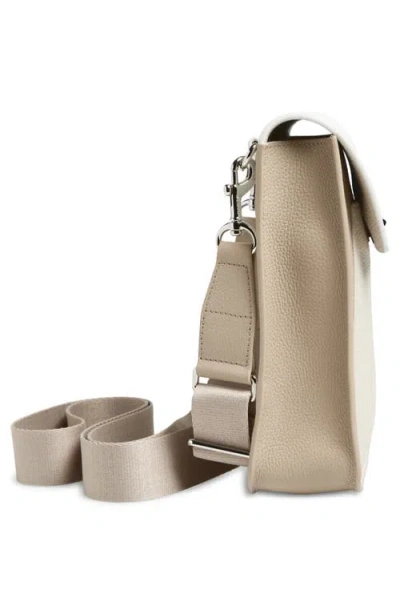 Akris Small Anouk Leather Crossbody Bag In Neutral