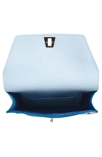 Akris Small Anouk Leather Crossbody Bag In Blue