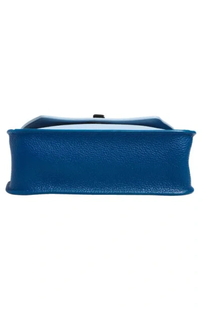 Akris Small Anouk Leather Crossbody Bag In Blue