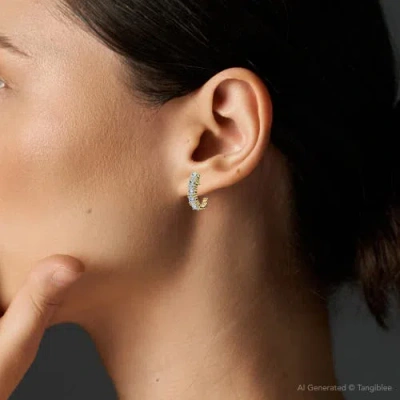 Bliss Diamond Earrings 10k Gold Lab Grown In Gold