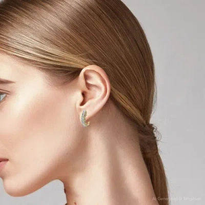 Bliss Diamond Earrings 10k Gold Lab Grown In Gold