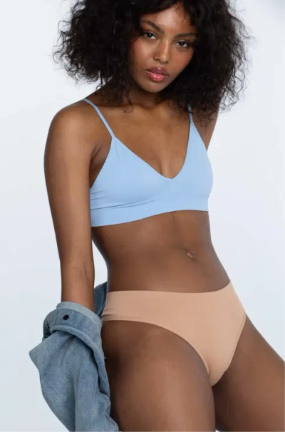 Ldma Low Show V Bralette In Blue