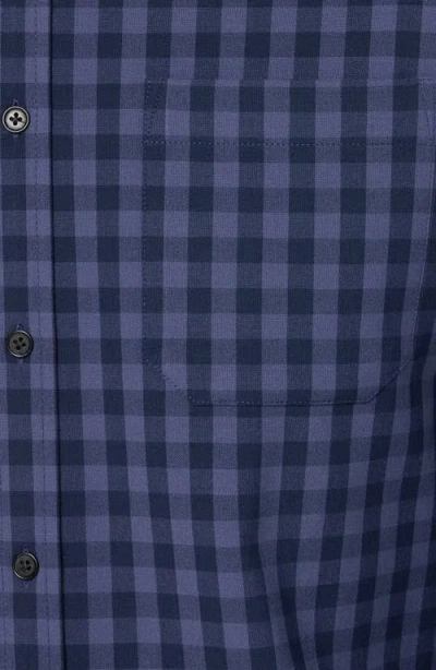 Mizzen + Main Mizzen+main City Flannel Trim Fit Plaid Button-down Shirt In Blue