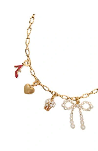 Kate Spade One In A Million Chain Charm Necklace In Gold