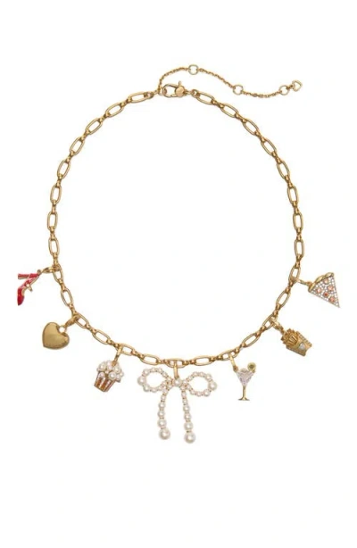 Kate Spade One In A Million Chain Charm Necklace In Gold
