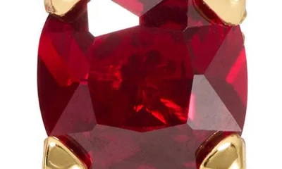 Kate Spade New York Square Cubic Zirconia Stud Earrings In Red