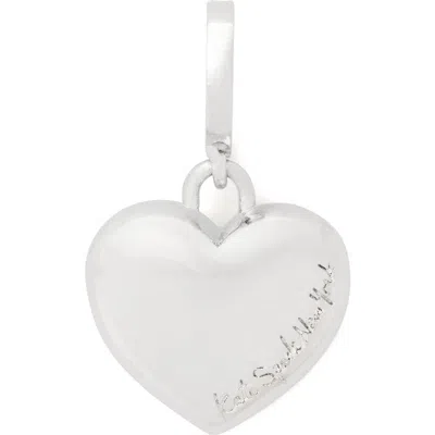 Kate Spade One In A Million Heart Charm In Metallic
