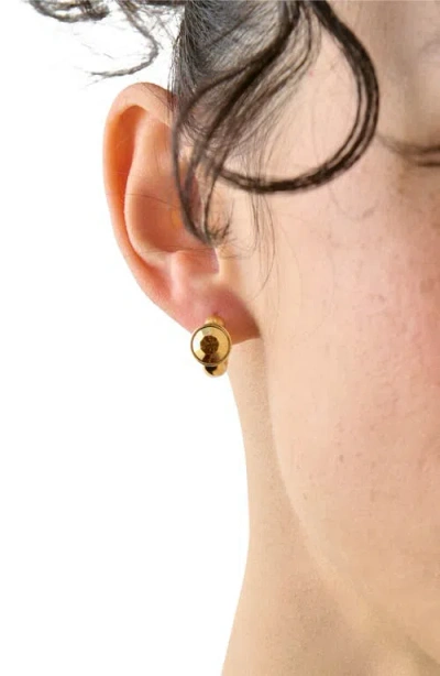 Kate Spade New York Round Huggie Hoop Earrings In Gold