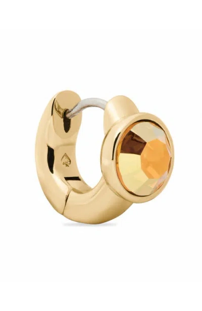 Kate Spade New York Round Huggie Hoop Earrings In Gold