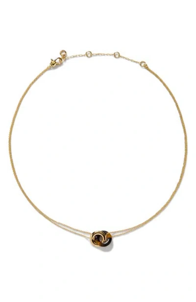 Kate Spade New York Interlock Pendant Necklace In Gold