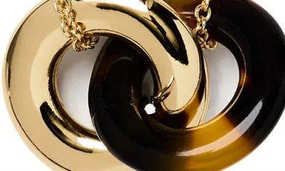 Kate Spade New York Interlock Pendant Necklace In Gold