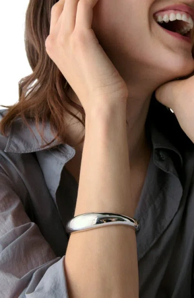 Kate Spade New York Molten Bangle Bracelet In Silver